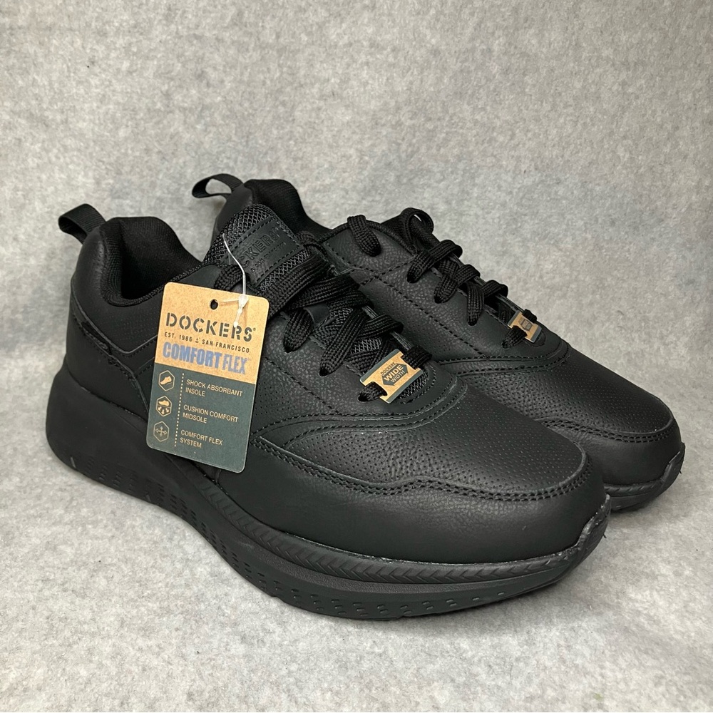 Dockers' Comfort Flex Walker Men's 8 Wide Black Shock Absorbent Shoes